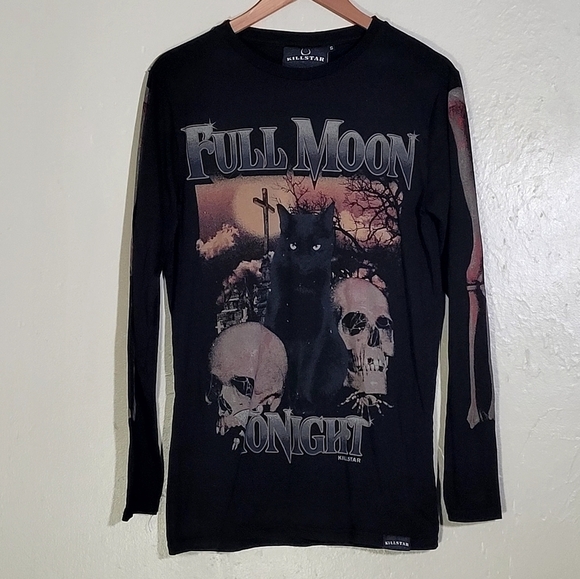 Killstar Full Moon Long Sleeve Shirt - Picture 1 of 5